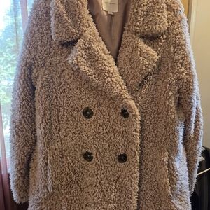 Thread & Supply Beige Teddy Jacket
